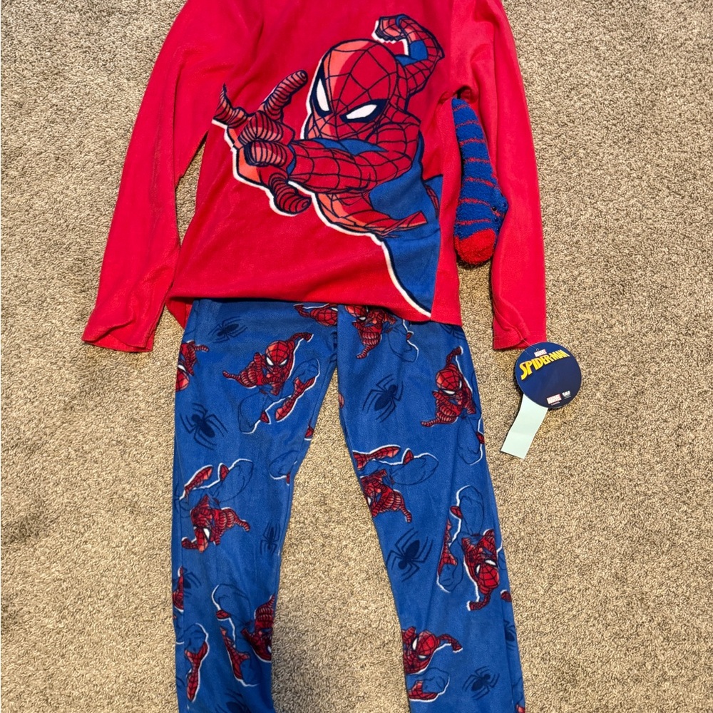 Marvel Spider-Man Kids Pajama Set - Red and Blue